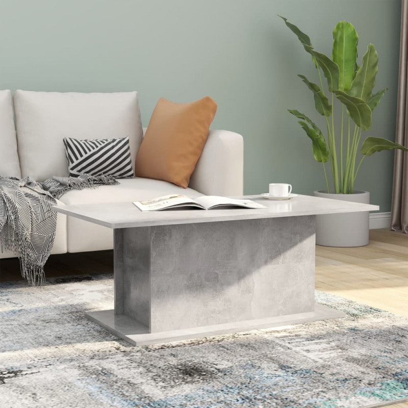 Stolik kawowy, betonowy 102x55,5x40 cm, materiał drewnopochodny