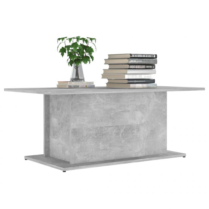 Stolik kawowy, betonowy 102x55,5x40 cm, materiał drewnopochodny