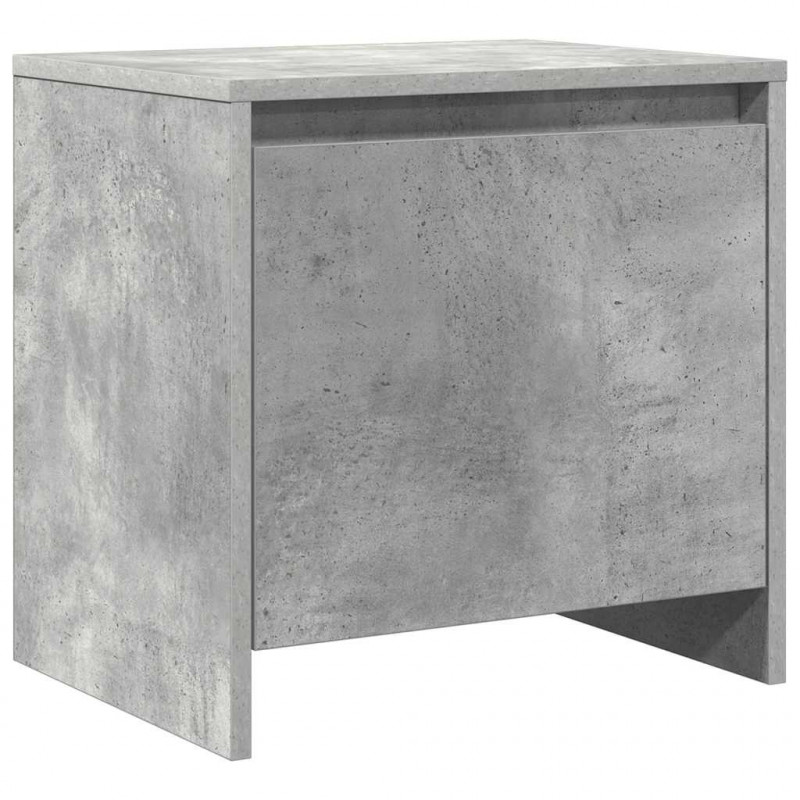 Szafki nocne, 2 szt., szarość betonu, 45x34x44,5 cm