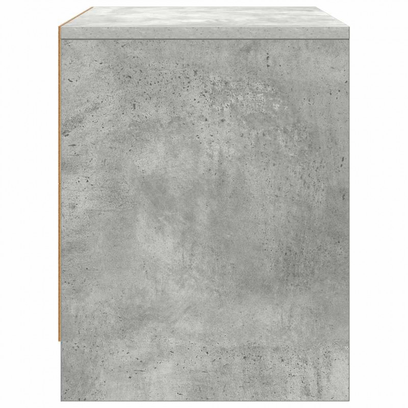 Szafki nocne, 2 szt., szarość betonu, 45x34x44,5 cm