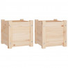 Skrzynie ogrodowe, 2 szt., 31x31x31 cm, lite drewno sosnowe