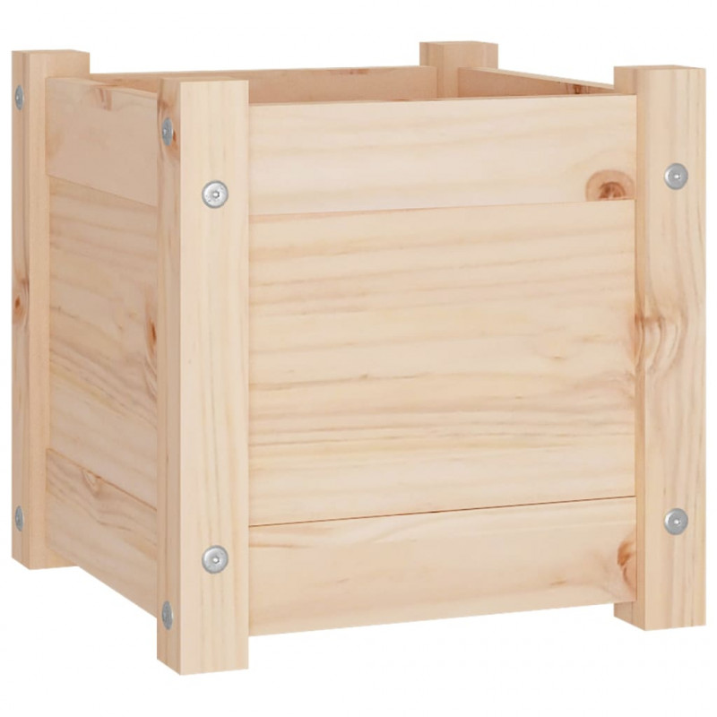 Skrzynie ogrodowe, 2 szt., 31x31x31 cm, lite drewno sosnowe