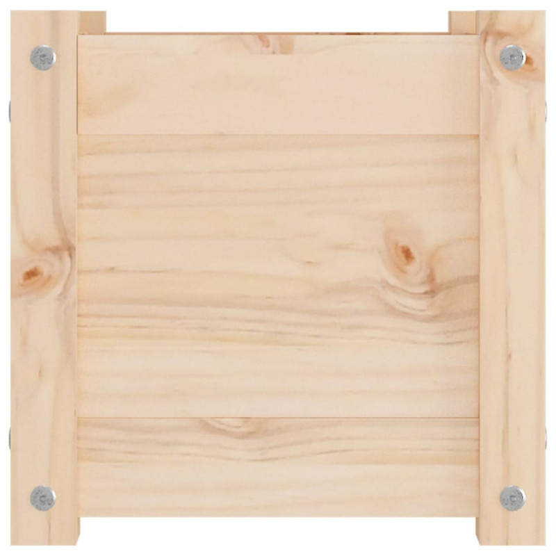 Skrzynie ogrodowe, 2 szt., 31x31x31 cm, lite drewno sosnowe