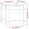 Skrzynie ogrodowe, 2 szt., 31x31x31 cm, lite drewno sosnowe