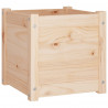 Donice ogrodowe, 2 szt., 40x40x40 cm, lite drewno sosnowe