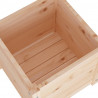 Donice ogrodowe, 2 szt., 40x40x40 cm, lite drewno sosnowe