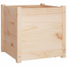 Donice ogrodowe, 2 szt., 50x50x50 cm, lite drewno sosnowe