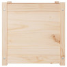 Donice ogrodowe, 2 szt., 50x50x50 cm, lite drewno sosnowe