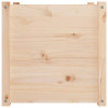 Donice ogrodowe, 2 szt., 50x50x50 cm, lite drewno sosnowe