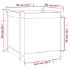 Donice ogrodowe, 2 szt., 50x50x50 cm, lite drewno sosnowe