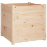 Donice ogrodowe, 2 szt., 60x60x60 cm, lite drewno sosnowe