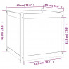 Donice ogrodowe, 2 szt., 60x60x60 cm, lite drewno sosnowe