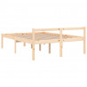 Łóżko dla seniora, 140x200 cm, lite drewno sosnowe