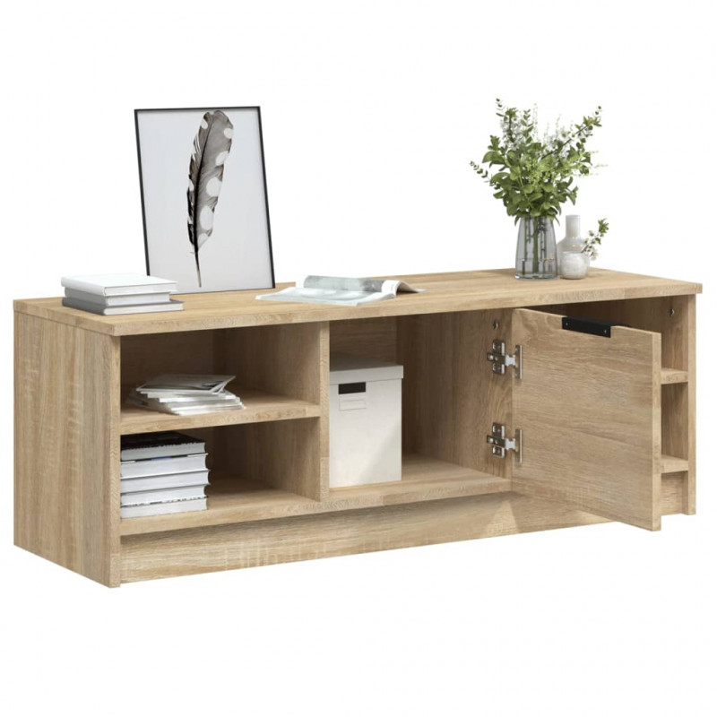 Szafka pod telewizor, dąb sonoma, 102x35,5x36,5 cm