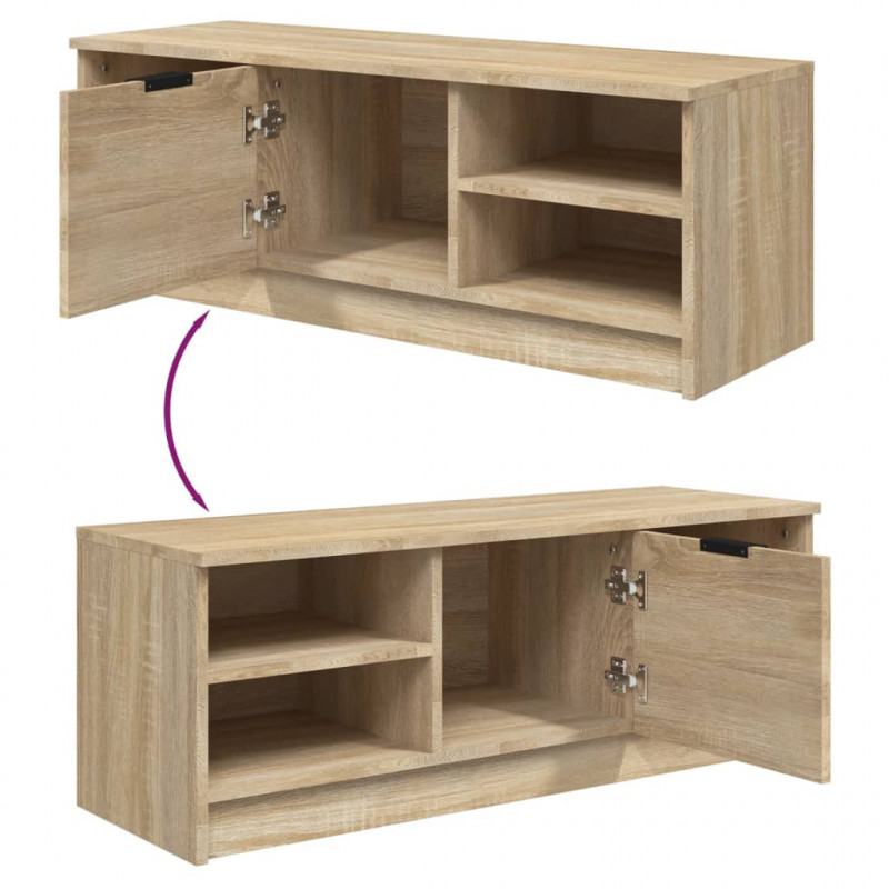 Szafka pod telewizor, dąb sonoma, 102x35,5x36,5 cm