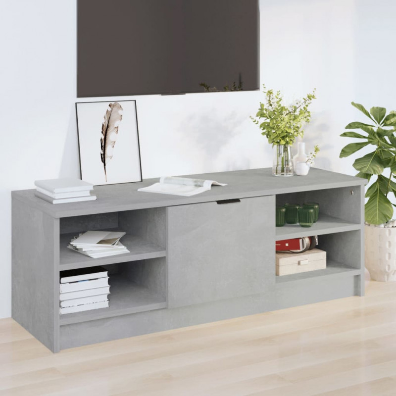 Szafka pod TV, szarość betonu, 102x35,5x36,5 cm