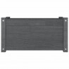 Donice ogrodowe, 2 szt., szare, 60x31x31 cm, drewno sosnowe