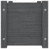 Donice ogrodowe, 2 szt., szare, 60x31x31 cm, drewno sosnowe