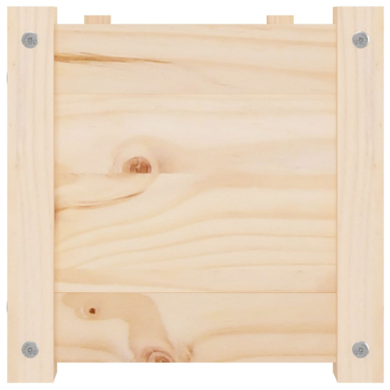 Donice ogrodowe, 2 szt., 100x31x31 cm, lite drewno sosnowe