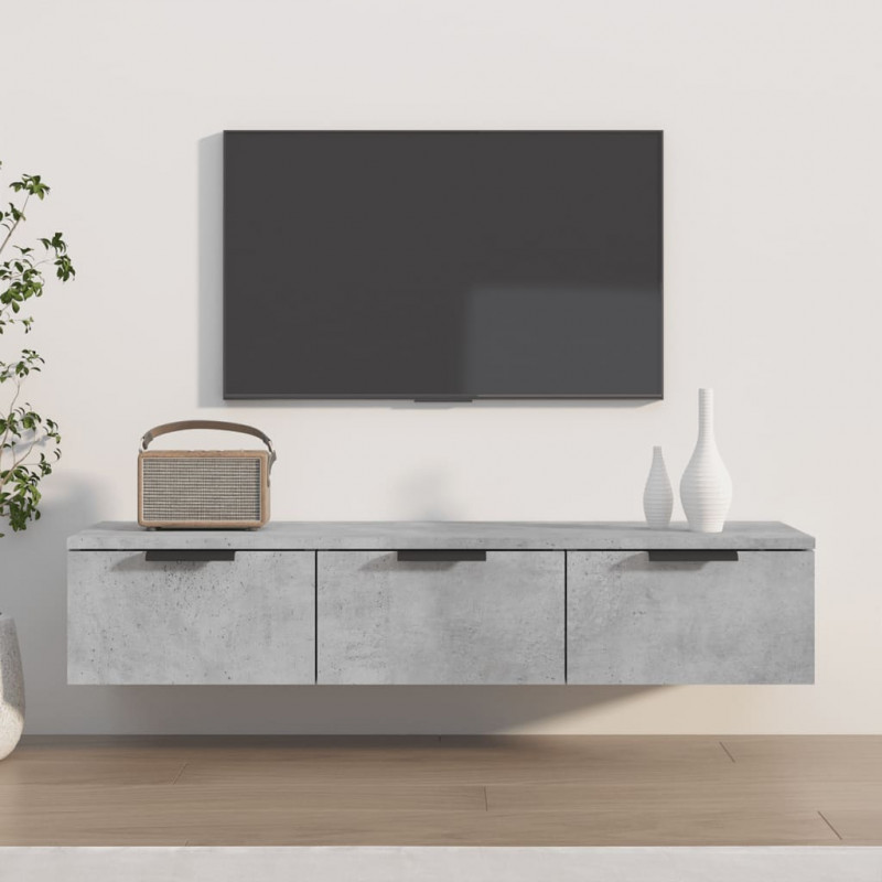 Szafka wisząca, szarość betonu, 102x30x20 cm