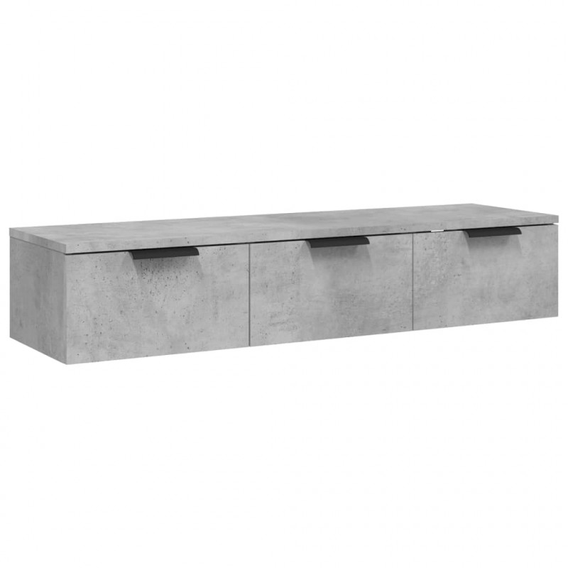 Szafka wisząca, szarość betonu, 102x30x20 cm