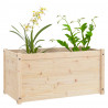 Donice ogrodowe, 2 szt., 100x50x50 cm, lite drewno sosnowe