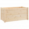 Donice ogrodowe, 2 szt., 100x50x50 cm, lite drewno sosnowe