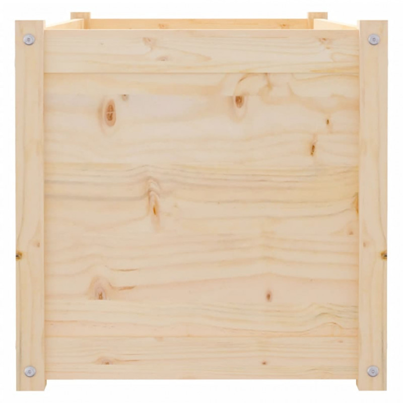 Donice ogrodowe, 2 szt., 100x50x50 cm, lite drewno sosnowe