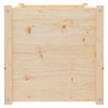 Donice ogrodowe, 2 szt., 100x50x50 cm, lite drewno sosnowe