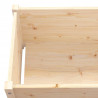 Donice ogrodowe, 2 szt., 100x50x50 cm, lite drewno sosnowe