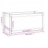 Donice ogrodowe, 2 szt., 100x50x50 cm, lite drewno sosnowe