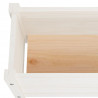 Podwyższone donice ogrodowe, 2 szt., 150x31x31 cm, biała sosna