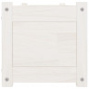 Podwyższone donice ogrodowe, 2 szt., 150x31x31 cm, biała sosna