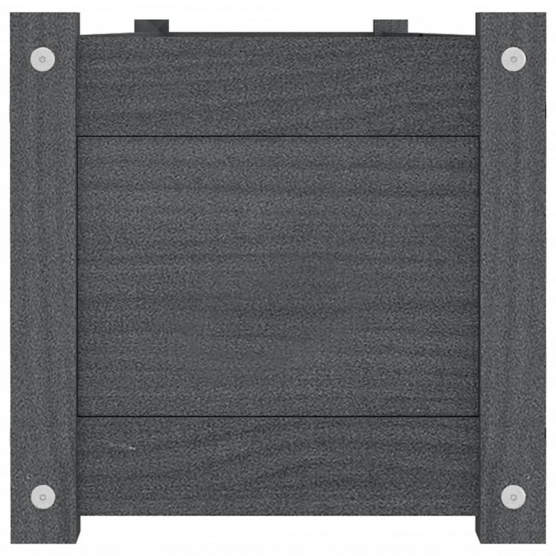Podwyższone donice ogrodowe, 2 szt., 150x31x31 cm, szara sosna