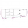 Szafki pod TV, 2 szt., dąb sonoma, 80x35x36,5 cm