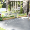 Donice ogrodowe, 2 szt., 200x31x31 cm, lite drewno sosnowe