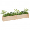 Donice ogrodowe, 2 szt., 200x31x31 cm, lite drewno sosnowe