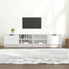 Szafki pod TV, 2 szt., białe, wysoki połysk, 80x35x36,5 cm