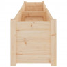 Donice ogrodowe, 2 szt., 200x31x31 cm, lite drewno sosnowe