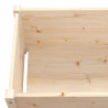 Donice ogrodowe, 2 szt., 200x31x31 cm, lite drewno sosnowe