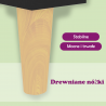 Szafki nocne, 2 szt., czarne, materiał drewnopochodny