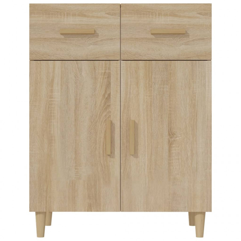 Komoda, dąb sonoma, 69,5x34x89 cm, materiał drewnopochodny