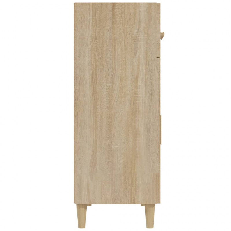 Komoda, dąb sonoma, 69,5x34x89 cm, materiał drewnopochodny