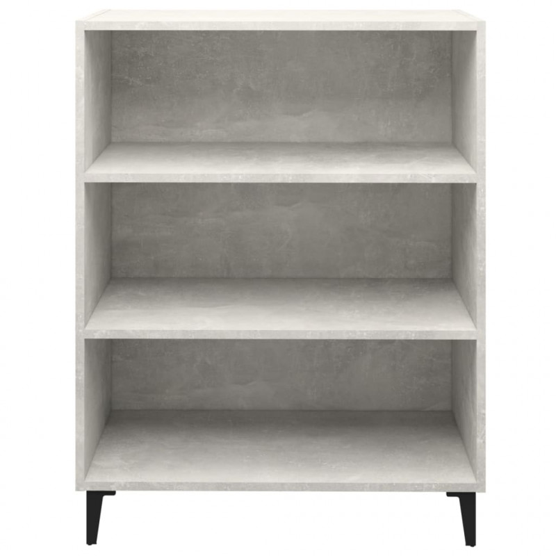 Szafka, szarość betonu 69,5x32,5x90 cm, materiał drewnopochodny