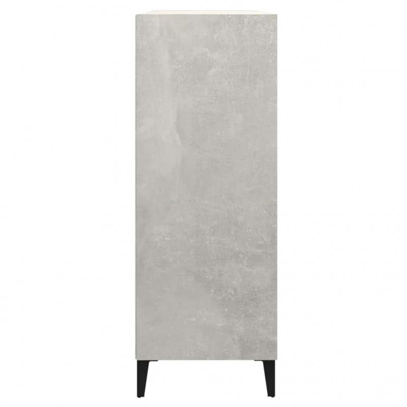 Szafka, szarość betonu 69,5x32,5x90 cm, materiał drewnopochodny