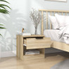 Szafki nocne, 2 szt., dąb sonoma, materiał drewnopochodny