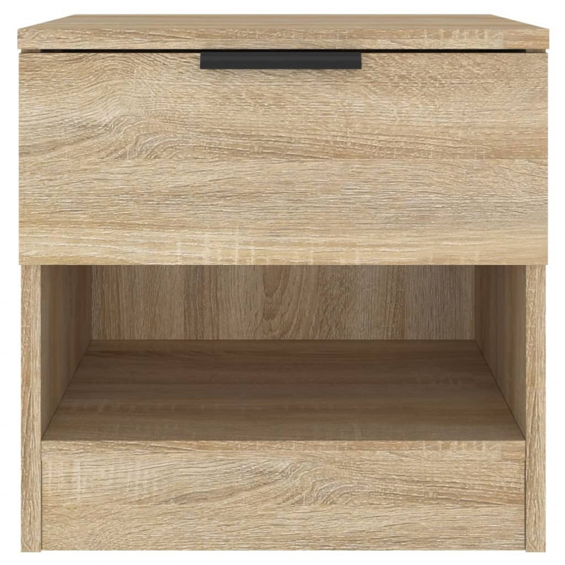 Szafki nocne, 2 szt., dąb sonoma, materiał drewnopochodny