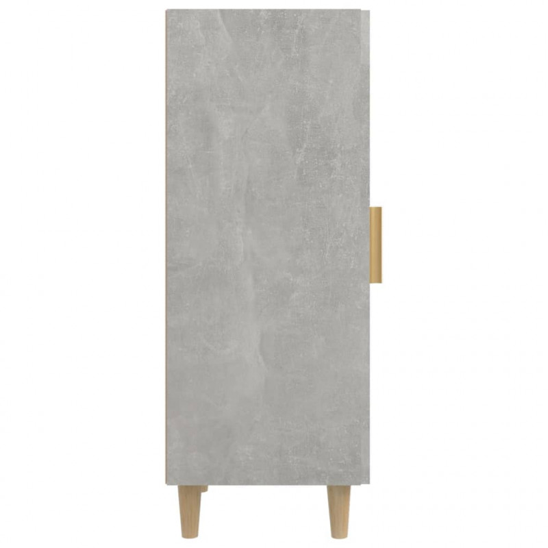 Szafka, szarość betonu, 34,5x34x90 cm, materiał drewnopochodny