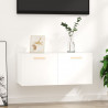 Szafka wisząca, biała, 80x35x36,5 cm, materiał drewnopochodny