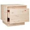 Szafki nocne, 2 szt., 35x34x32 cm, lite drewno sosnowe